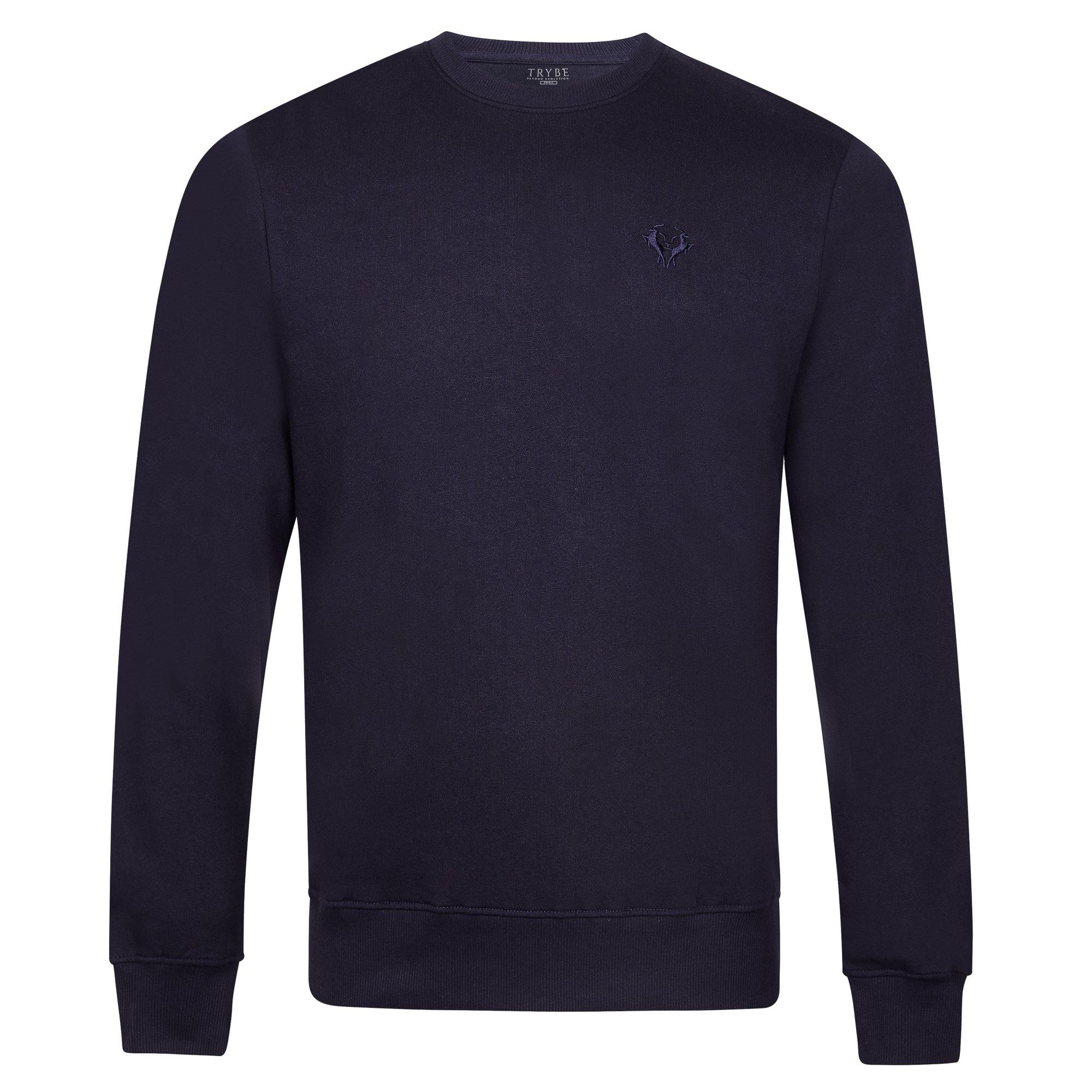 Mens Organic Cotton Sweatshirt Navy - Trybe